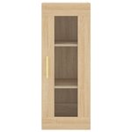 vidaXL Buffet haut Chêne sonoma 34 5x34x180 cm Bois d'ingénierie