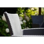 Allibert Chaises de salle à manger de jardin 2 Pièces Iowa Graphite