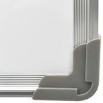 vidaXL Tableau blanc magnétique effaçable à sec Blanc 70x50 cm Acier