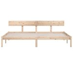 vidaXL Cadre de lit Bois de pin massif 200x200 cm