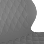 vidaXL Chaise pivotante de salle à manger Gris foncé Velours