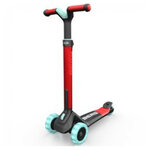 Nexo trottinette pliable Rouge-Roues LED et jeu magnétique