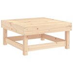 vidaXL Repose-pieds de jardin avec coussins 2 Pièces bois de pin massif