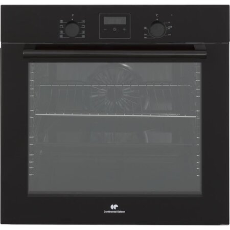 CONTINENTAL EDISON - F80CBP - Four multifonction catalyse 80L  - chaleur pulsée -  Classe A - programmateur digital - VERRE NOIR