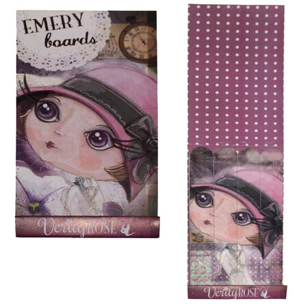 Carnet de 4 limes à ongles verity rose modele 3