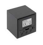 Thermomètre cube finition effet ébène - otio