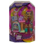 Cave club coffret histoire des cavernes poupée roaralai 20 cm avec son bébé tigre a dents de sabre ferrell