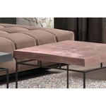 Rousseau Ensemble de table basse 2 Pièces Aron Métal Gris et rouille