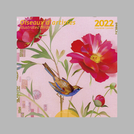 Calendrier 2022 mural 30x30 cm Oiseaux d'artistes
