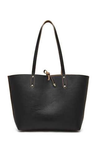 Sac ET chargeur de téléphone Réversible noir et marron