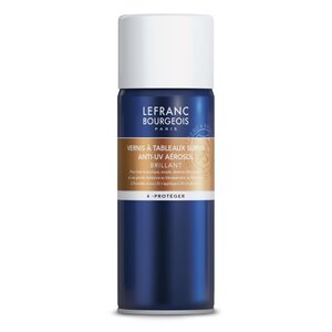 Bombe de vernis pour tableaux - anti-uv - brillant - 400ml - lefranc bourgeois