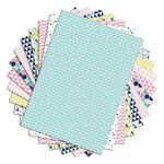 48 Feuilles A4 Imprimées Géométrique Pastel - Draeger paris