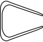 Boite de 20 baguettes à relier 15mm capacité 150 feuilles a4 noir exacompta