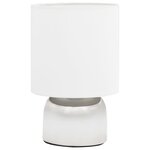 vidaXL Lampes de table 2 Pièces Bouton tactile Blanc E14