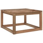vidaXL Salon de jardin 8 Pièces avec coussins Taupe