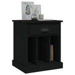vidaXL Tables de chevet 2 Pièces noir 43x36x50 cm