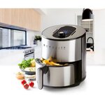 DOMO DO530FR - Deli-Fryer 4L - Friteuse a air chaud - 1,2kg - 80° a 200°C - 8 programmes - Minuterie 60min - Ecran LCD