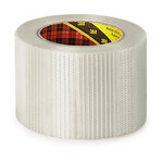 Ruban adhésif armé chaîne et trame 145 microns scotch 3m 75 mm x 50 m (lot de 12)