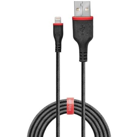 Lindy 31292 câble lightning 2 m noir