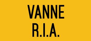 Autocollant vinyl - vanne r.i.a. - l.200 x h.100 mm uttscheid