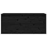 vidaXL Meubles TV 4 Pièces Noir Bois massif de pin