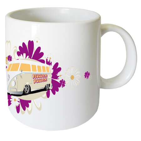 Mini tasse en céramique flower power by cbkreation
