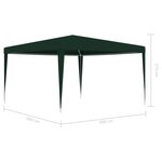 vidaXL Tente de réception professionnelle 4x4 m Vert 90 g/m²
