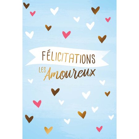 Carte félicitations les amoureux - draeger paris