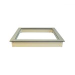 Sunny bac à sable en bois 127 x 127 cm marron et blanc c052.001.00