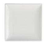 Assiettes carrées blanches 140(l) mm - lot de 12 - olympia -  - porcelaine140 140