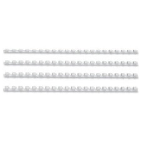 Lot de 100 CombBind Peignes de reliure blanc 12 mm GBC