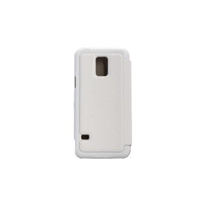 SWISS CHARGER - ETUI FOLIO EN SIMILI CUIR POUR SAMSUNG GALAXY S5 MINI - BLANC