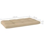 vidaXL Canapé central palette de jardin vert bois de pin imprégné