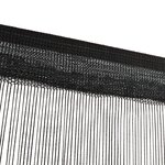 vidaXL Rideau en fils 2 Pièces 140 x 250 cm Noir