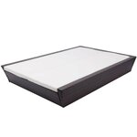 vidaXL Lit de repos d'extérieur avec coussin Résine tressée Marron