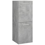 vidaXL Ensemble de meubles de salle de bain Gris béton Aggloméré
