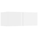 vidaXL Ensemble de meubles TV 7 Pièces Blanc brillant Bois d'ingénierie