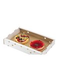 (lot  de 20 plateaux) plateau de transport blanc 560 x 420 x 100mm