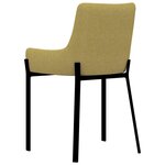 vidaXL Chaises à manger lot de 2 jaune tissu