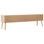 vidaXL Meuble TV avec 6 tiroirs 130 x 30 x 40 cm Bois de pin massif