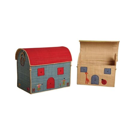Coffres à jouets en rabane (lot de 2)