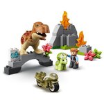 Lego 10939 duplo l'évasion du t. Rex et du tricératops jouet pour enfants 2 ans et plus  avec moto