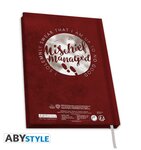 HARRY POTTER Cahier A5 Carte du Maraudeur