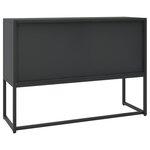 vidaXL Buffet Noir 105x35x75 cm Acier