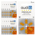 60 piles auditives audilo de taille 13 (lot de 10 plaquettes)