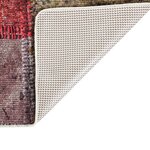vidaXL Tapis lavable antidérapant Patchwork 80x150 cm Multicolore