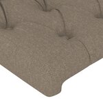 vidaXL Têtes de lit 2 Pièces Taupe 100x7x78/88 cm Tissu