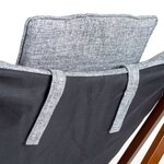 Bo-Camp Chaise de détente Bloomsbury L Gris