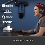 Microphone USB - Blue Yeti - Pour Enregistrement, Streaming, Gaming, Podcast sur PC ou Mac - Bleu