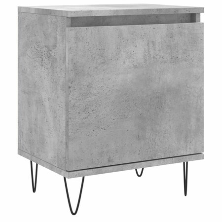 vidaXL Table de chevet gris béton 40x30x50 cm bois d'ingénierie